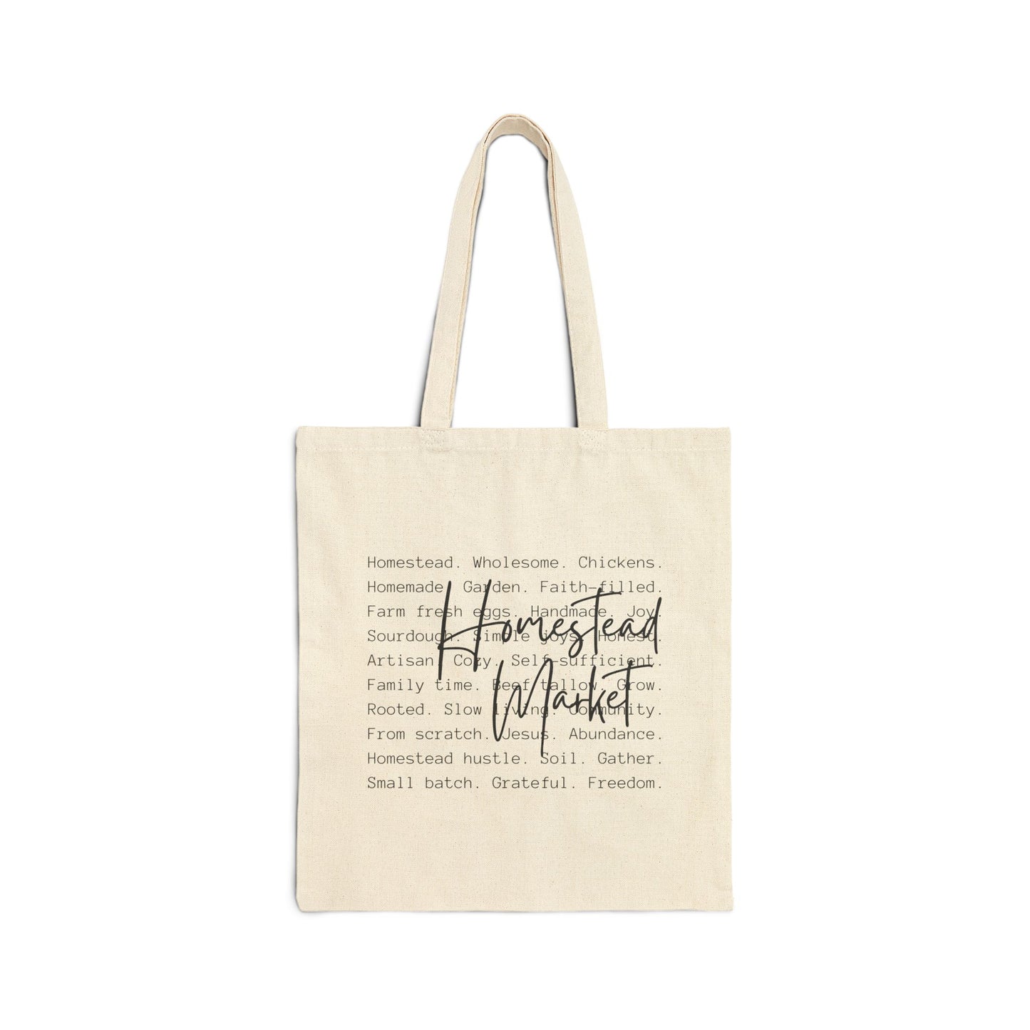 Homestead Market Cotton Canvas Tote Bag