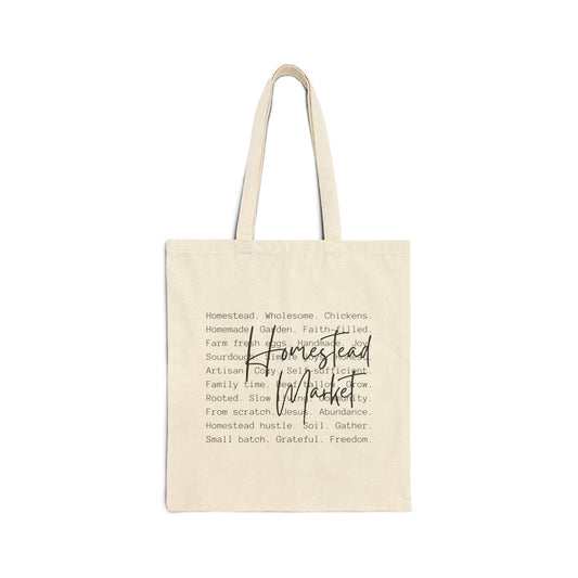 Homestead Market Cotton Canvas Tote Bag