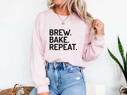 Brew. Bake. Repeat Sweatshirt