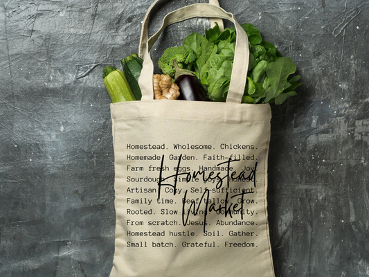 Homestead Market Cotton Canvas Tote Bag
